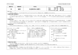 1年 後期 生産素材加工演習Ⅰ