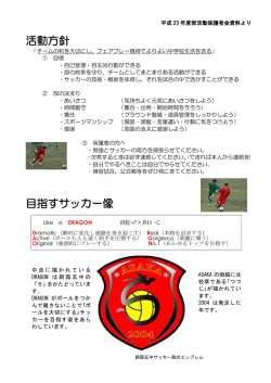 サッカー部活動方針