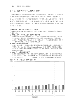 2 &minus; C．省レベルの一人当たり GDP