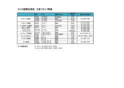カイロ国際空港発 主要フライト情報