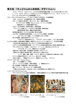 第 8 回 ｢キュビスムから未来派、ダダイスムへ｣