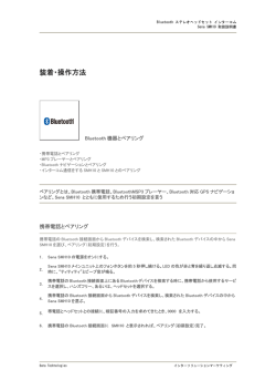 装着・操作方法