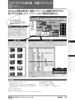 プログラマブル表示器 作画ソフトウェア