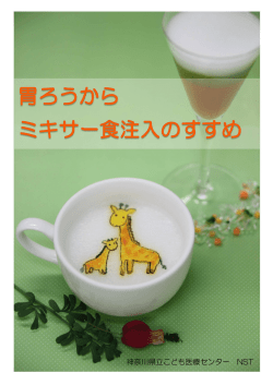 胃ろうからミキサー食注入のすすめ