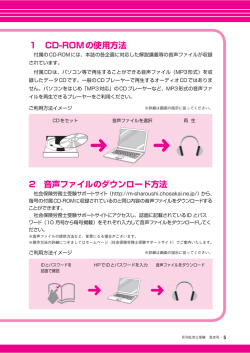 1 CD-ROMの使用方法 2 音声ファイルのダウンロード方法