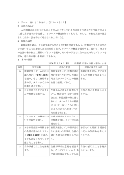 1 テーマ 良いところさがし【リソースとは？】 2 本時のねらい 人の問題点に