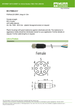 M12 FEMALE 0&deg; PUR 8x0,25 GRAY, drag ch 1.5m メス ストレート