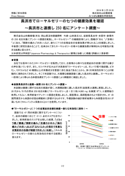長浜市でローヤルゼリーの七つの健康効果を確認