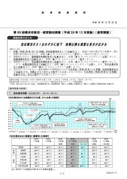 自社業況BSIはわずかに低下 来期以降も慎重な見方