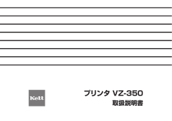 プリンタVZ-350 取扱説明書 Rev.0501