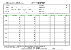 スタート組み合わせ表（PDFファイル）