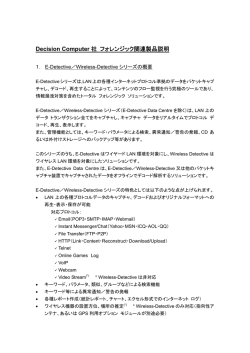 製品説明 - コアマイクロシステムズ