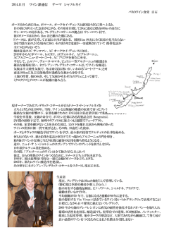 2014.11月 ワイン課通信 テーマ シャソルネイ