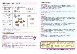 SOXの治療をお受けになる方へ お薬の名前 1 日目 2～21 日目 吐き気