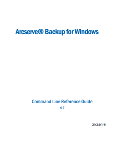 Command Line Reference Guide