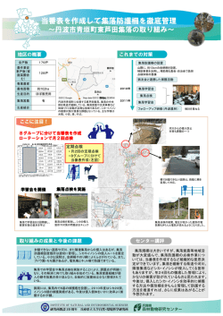 当番表を作成して集落防護柵を徹底管理