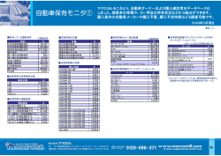 自動車保有モニタ①
