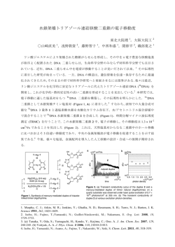 水銀架橋トリアゾール連結核酸二重鎖の電子移動度