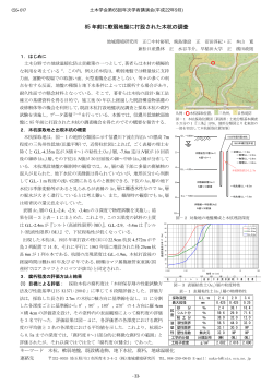 【研究発表】85年前に軟弱地盤に打設された木杭の調査