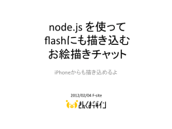 node.js を使って flashにも描き込む お絵描きチャット
