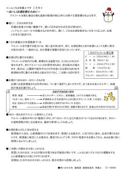 ～おいしくお酒を飲むために～
