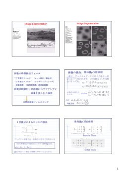 第3回： ディジタル画像処理（2） (2012. 05. 08)