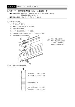 4.ラダーテープの交換方法（セレーノ＆ユニーク）