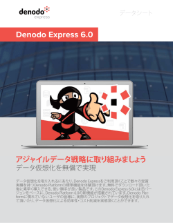 Denodo Express（無償体験版）データシート