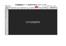 総合運動場温水プール 団体利用予約状況 50mプール（1月）