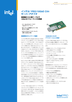 インテル&reg; PRO/10GbE CX4