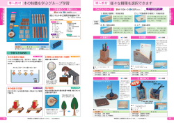 木の特徴を学ぶグループ学習 様々な樹種を選択できます