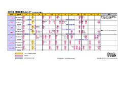 2015年 訪日外国人カレンダー（2014年12月19日調べ）