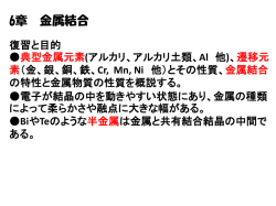 5章 金属結合
