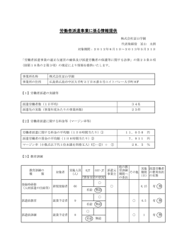 労働者派遣事業に係る情報提供