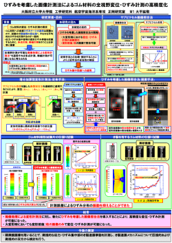 ひずみを考慮した画像計測法によるゴム材料の全視野変位・ひずみ計測