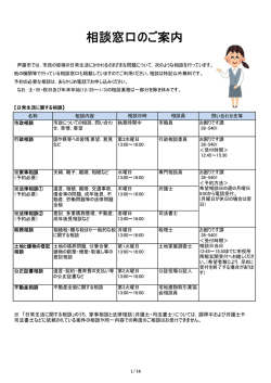 相談窓口パンフレット（PDF：299KB）