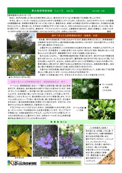Page 1 夢の島熱帯植物館 ニュース vol.32 2015年 10月 【榎本館長