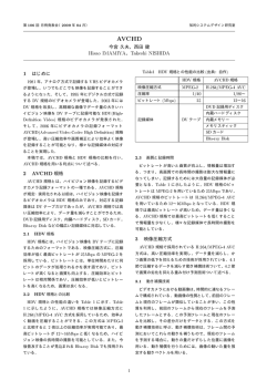 AVCHD - 知的システムデザイン研究室