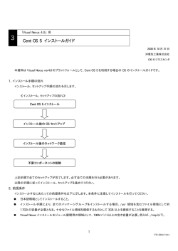 Cent OS 5 インストールガイド