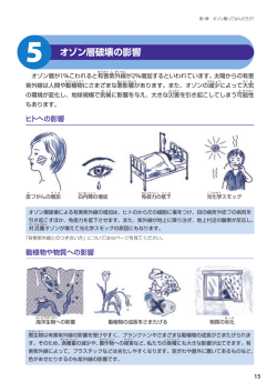 オゾン層破壊の影響