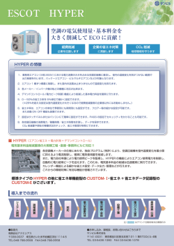 空調の電気使用量・基本料金を 大きく削減して ECO に貢献！