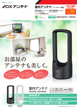 お部屋の アンテナも美しく。