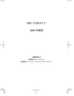 PDF版のダウンロード - Online SFC CNS Guide
