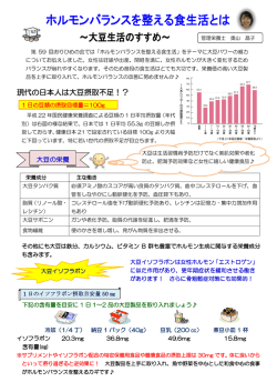 現代の日本人は大豆摂取不足！？
