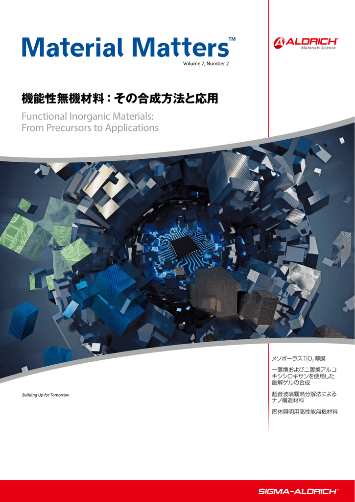 機能性無機材料 その合成方法と応用 Sigma