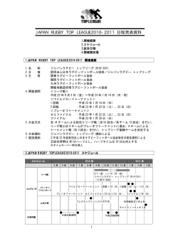 JAPAN RUGBY TOP LEAGUE2010
