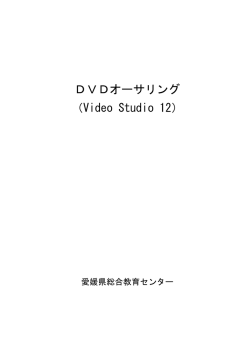 DVDオーサリング （Video Studio 12）