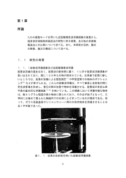 たわみ振動モー ドを用いた近距離場音波浮揚現象の発見から、 超音波