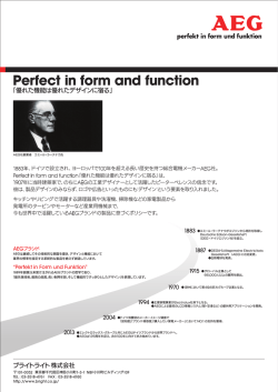 Perfect in form and function