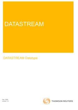 データタイプ - DATASTREAM データストリーム